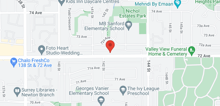 map of 14227 72 AVENUE